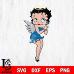 Detroit Lions Betty Boop Angel Svg Eps Dxf Png File, Digital Download, Instant Download