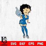 Detroit Lions Betty Boop Cheering Svg Eps Dxf Png File, Digital Download, Instant Download