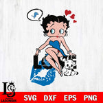 Detroit Lions Betty Boop Love Svg Eps Dxf Png File, Digital Download, Instant Download