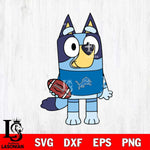 Detroit Lions Bluey 2 NFL Svg Eps Dxf Png File, Digital Download, Instant Download