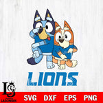 Detroit Lions Bluey Chilli Dance Mode Svg Eps Dxf Png File, Digital Download, Instant Download