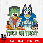 Detroit Lions Bluey Halloween Trick or Treat Svg Eps Dxf Png File, Digital Download, Instant Download