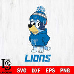 Detroit Lions Bluey Hoodie rugby Svg Eps Dxf Png File, Digital Download ,Instant Download, Cricut File