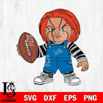 Detroit Lions Chucky Horror 12 Svg Eps Dxf Png File, NFL svg, Digital Download, Instant Download