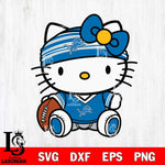 Detroit Lions Cute Hello Kitty Football 12 Svg Eps Dxf Png File, NFL svg, Digital Download, Instant Download