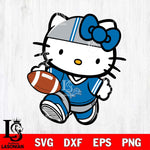 Detroit Lions Cute Hello Kitty Football 9 Svg Eps Dxf Png File, NFL svg, Digital Download, Instant Download