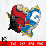 Detroit Lions Deadpool Minion Marvel Svg Eps Dxf Png File, Digital Download, Instant Download