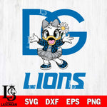 Detroit Lions Dolce And Gabbana Daisy Duck Disney Svg Eps Dxf Png File, Digital Download, Instant Download