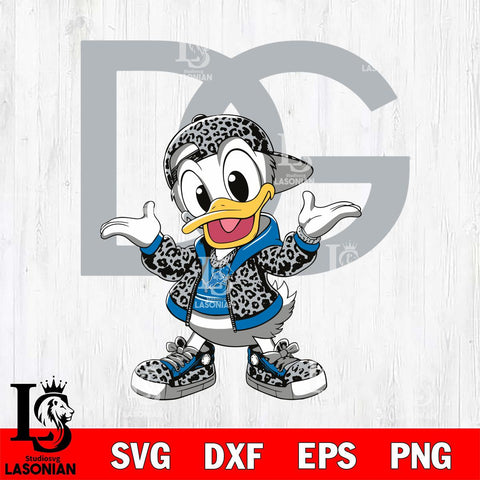 Detroit Lions Dolce And Gabbana Donald Duck Disney Svg Eps Dxf Png File, Digital Download, Instant Download