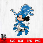 Detroit Lions Glamorous Minnie Svg Eps Dxf Png File, Digital Download, Instant Download