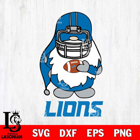 Detroit Lions Gnomes Christmas Svg Eps Dxf Png File, Digital Download, Instant Download