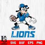 Detroit Lions Goofy Disney, Svg Eps Dxf Png File, Digital Download