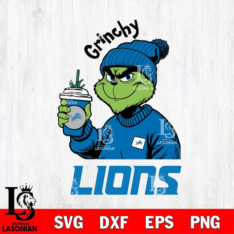 Detroit Lions Grinchy Bougie Christmas Svg Eps Dxf Png File,Cricut svg files, Digital Download, Instant Download