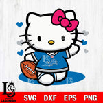 Detroit Lions Hello Kitty sport 10 Svg Eps Dxf Png File, Digital Download, Instant Download