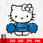 Detroit Lions Hello Kitty sport 3 Svg Eps Dxf Png File, Digital Download, Instant Download