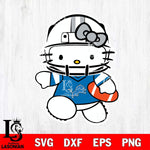 Detroit Lions Hello Kitty sport 8 Svg Eps Dxf Png File, Digital Download, Instant Download