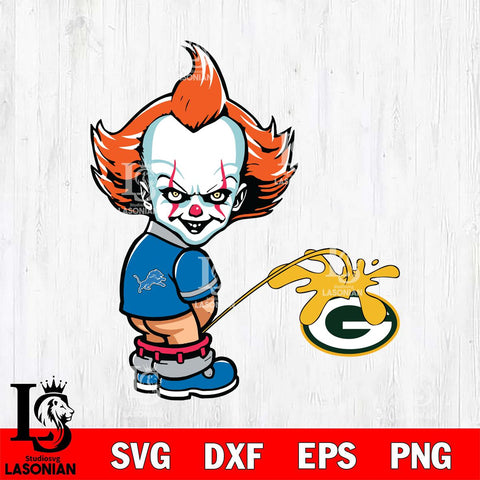 Detroit Lions IT Piss On Green Bay Packers Svg Eps Dxf Png File, Digital Download, Instant Download