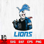 Detroit Lions Jason Voorhees 10 Svg Eps Dxf Png File, Digital Download