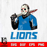 Detroit Lions Jason Voorhees 11 Svg Eps Dxf Png File, Digital Download