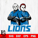 Detroit Lions Jason Voorhees 8 Svg Eps Dxf Png File, Digital Download