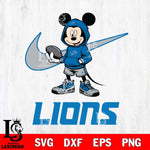 Detroit Lions Mikey Mouse Disney NIKE, Svg Eps Dxf Png File, Digital Download