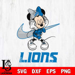 Detroit Lions Minnie Mouse Dancing NIKE, Svg Eps Dxf Png File, Digital Download