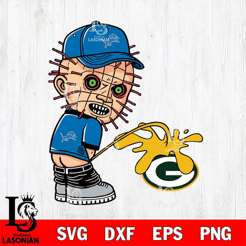 Detroit Lions Pinhead Piss On Green Bay Packers Svg Eps Dxf Png File, Digital Download, Instant Download