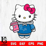 Detroit Lions Pretty Hello Kitty Svg Eps Dxf Png File, Digital Download, Instant Download