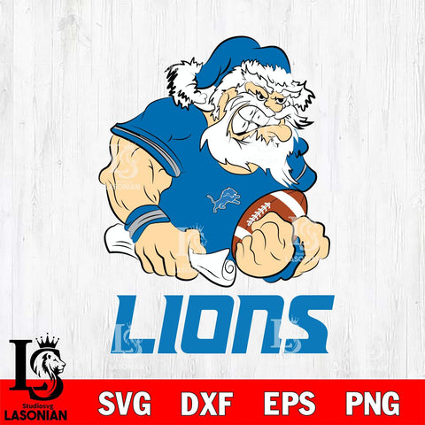 Detroit Lions Santa Claus Angry Svg Eps Dxf Png File,NFL Svg Files,Digital Download,Sublimation,Instant Download