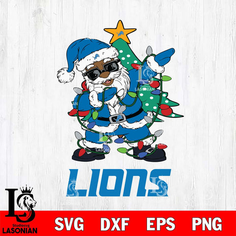 Detroit Lions Santa Claus Ugly Christmas Svg Eps Dxf Png File,NFL Svg Files,Digital Download,Sublimation,Instant Download