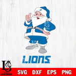 Detroit Lions Santa claus Svg Eps Dxf Png File,NFL Svg Files,Digital Download,Sublimation,Instant Download