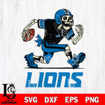 Detroit Lions Skeleton Football Svg Eps Dxf Png File, Digital Download