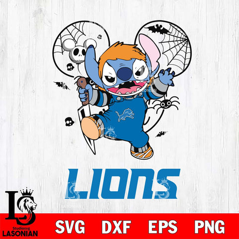 Detroit Lions Stitch Michael Halloween Svg Eps Dxf Png File, Digital Download, Instant Download