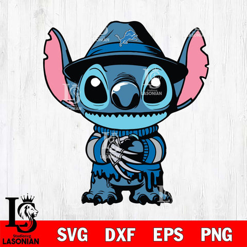 Detroit Lions Stitich Freddy Krueger Football Svg Eps Dxf Png File, NFL svg, Digital Download, Instant Download