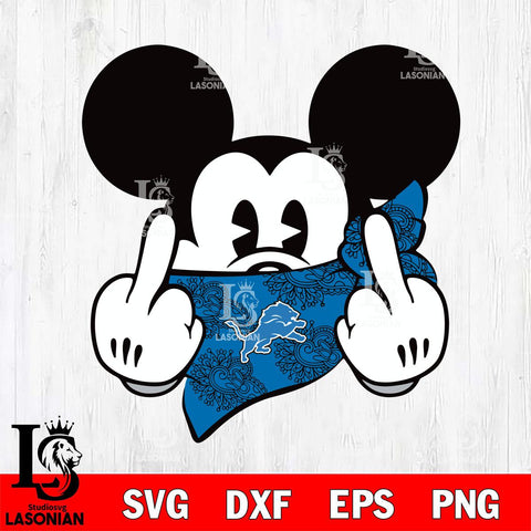 Detroit Lions mickey christmas 4 Svg Eps Dxf Png File, Digital Download, Instant Download