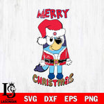 Detroit Pistons Bluey Merry Christmas Bluey Santa Claus Svg Eps Dxf Png File, Digital Download