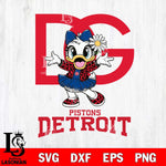 Detroit Pistons Dolce And Gabbana Daisy Duck Disney Svg Eps Dxf Png File, Digital Download, Instant Download