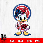 Detroit Pistons Fancy Daisy Duck Disney Svg Eps Dxf Png File, Digital Download, Instant Download