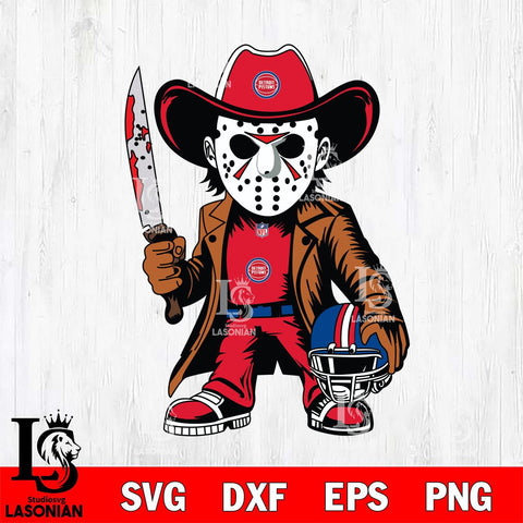 Detroit Pistons Jason Voorhees Horror Svg Eps Dxf Png File, NBA svg, Digital Download, Instant Download