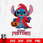 Detroit Pistons Stitch Horror Svg Eps Dxf Png File, NBA svg, Digital Download, Instant Download