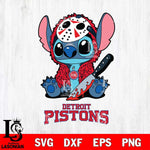 Detroit Pistons Stitch Jason Voorhees Svg Eps Dxf Png File, NBA svg, Digital Download, Instant Download