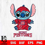 Detroit Pistons Stitch Mummy Svg Eps Dxf Png File, NBA svg, Digital Download, Instant Download