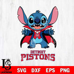 Detroit Pistons Stitch Vampire halloween Svg Eps Dxf Png File, NBA svg, Digital Download, Instant Download