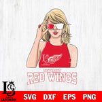 Detroit Red Wings And Taylor Swift Fan Svg Eps Dxf Png File, Digital Download, Instant Download