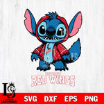 Detroit Red Wings Stitch Halloween Svg Eps Dxf Png File, NHL svg, Digital Download, Instant Download