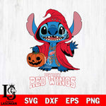 Detroit Red Wings Stitch Horror Svg Eps Dxf Png File, NHL svg, Digital Download, Instant Download