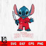 Detroit Red Wings Stitch Horror 2 Svg Eps Dxf Png File, NHL svg, Digital Download, Instant Download