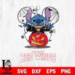 Detroit Red Wings Stitch Horror Halloween Svg Eps Dxf Png File, Digital Download, Instant Download