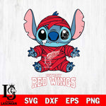 Detroit Red Wings Stitch Mummy Svg Eps Dxf Png File, NHL svg, Digital Download, Instant Download