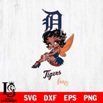 Detroit Tigers Beauty Black Fairy Betty Boop